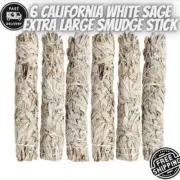Smudge Sticks White Sage 6 pieces 9 Inch Extra Large Smudge Stick Wild Harvested