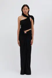 BEZEL QUARTZ HALTER TOP