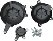 Engine Guard Fit for Kawasaki ER-6N 2006-2016 ER6F 2006-2016 Motorcycles Engine Cover Protective Case Guard Bumper(1 Set-Black)