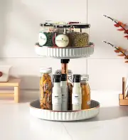 Joybos® Double layer rotatable storage rack