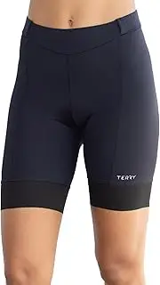 [TERRY] Bella Prima Bike Short - Women's Padded Compression Cycling Short Designed for Comfort - 8.5 Inch Inseam