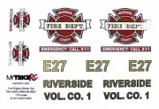MyTrickRC - Fire Truck Decal Set - Realistic 1:10 Scale Decal