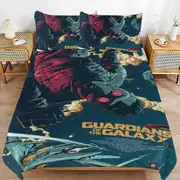 v2515 Bed Sheets Bedding Guardians of The Galaxy Bedding Sets Ultra Soft Skin-Friendly Duvet Cover 3 Piece, Cute Comforter Cover Bed Set for Boys Gir