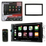 Power Acoustik 2-din 7" DVD CD Stereo Bluetooth W/ Apple Carplay & Android Auto