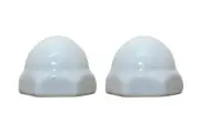 Crane Replacement Ceramic Toilet Bolt Caps - Set of 2 - WHITE Older or Canadian