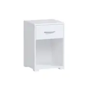 Practa Bedside Table Bundle - 1 Drawer - White