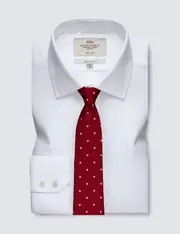 Hawes & Curtis Non-Iron White Extra Slim Shirt Size: 14.5" collar, 33" sleeve