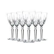 RCR Crystal Orchestra Cut Glass Wine Glasses Goblets Set - 290ml - Pack of 6