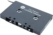 GE Car Stereo Cassette Adapter, 3.5mm Jack, for Mobile Phones, Smartphones, iPods, CD Players, MP3 Players and Other Mobile Devices, Black, 34496