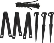 12 Inch Tree Stake Kit for Garden Plant Support Anchors Plastic Stump Tool for Young Trees