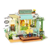 Robotime FLOWERY SWEETS & TEAS 3D DIY Miniature Dollhouse House Model