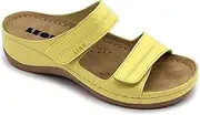 LEON 907 Leather Slip-on Womens Ladies Sandal Clogs Mules Slides Slippers Shoes