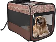 Pet Carrier Bag,Portable Leopard Print Tote Breathable Travel Storage Handbag Lightweight Outdoor Tent with Mesh Ventilation Windows