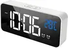 Digital Alarm Clock, Bedside Digital Clock for Kids Teens Adult, Large LED Clock