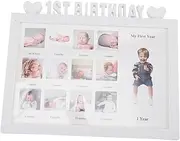 Picture Frames for Baby Infant Photo Frame Growth Record for 1st Birthday Memory