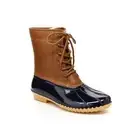 JBU BY JAMBU Womens Navy Waterproof Maplewood Round Toe Lace-Up Duck Boots 11 M