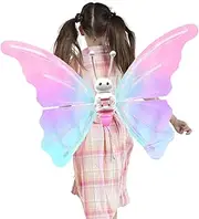 Light Up Butterfly Wings,Flashing Fairy Angel Wings | Gradient Color Dress Up Fairy Wings, Girls' Costumes & Accessories, Skin-Friendly For Fancy Dress