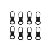 8pcs Black Zipper Pull Replacement, Zip Pullers Detachable Zipper Tab Repair