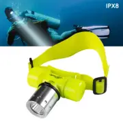 Diving Headlight Magnetic Switch Bright T6 Light Bead Head-Mounted Flashlight