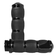 Avon Grips Velvet Air Cushion Black Anodized Grips w/ Throttle Assist Harley TBW
