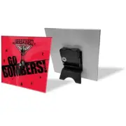Essendon Bombers Mini Glass Desk Clock Man Cave - AFL Licensed Birthday Gift New