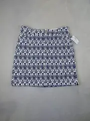 NEW Westport Skort Women’s 6 Mini Skirt Blue White Stretchy Activewear