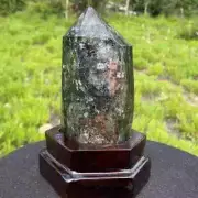 1.36LB Natural colorful Crystal Ghost Phantom Quartz Crystal specimen Tower