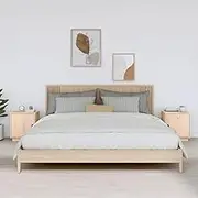 Bedroom Table Bedside Cabinets 2 pcs 40x34x45 cm Solid Wood Pine