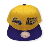 Mitchell & Ness Los Angeles Lakers Dual Whammy 2002 Finals Adjustable Snapback