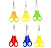 CCHAMP 6 x Kids Scissors Safety Scissors for Kids Blunt Tip with cm Scale Plastic Handle Handmade Scissors for Scrapbooking Art DIY Crafts Students and Office