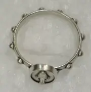 Miraculous Rosary Ring 19mm Silver Colour Metal