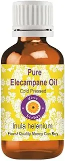 Deve Herbes Pure Elecampane Oil (Inula helenium) Natural Therapeutic Grade Cold Pressed 50ml (1.69 oz)