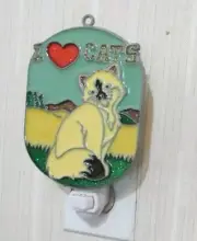 I LOVE CATS WITH LIGHT BLUE SKY NIGHTLIGHT (SUNCATCHER LIGHT)