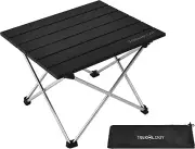 Small Camping Table Beach Table Camping Side Table That Fold up Lightweight, Ten
