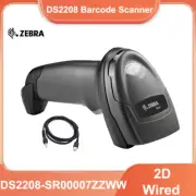 Zebra DS2208-SR00007ZZWW Wired 2D Handheld Barcode Scanner Imager with USB Cable