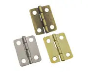 90pcs Small Mini Decorative Jewelry Cigar Box Hinges Brushed Brass+Nails