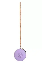 Versace Women's Lilac Leather Round Gold Chain Strap Mini Shoulder Bag