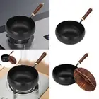 WOK Pan Chinese Wok Non -Slit Coating Cook Wok Induction Kocher General Wood