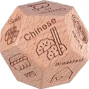 ERINGOGO Food Decision for Pocket Sized Dinner Game Unique Girlfriend Boyfriend Boxwood Craftsmanship for and Anniversaries