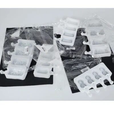 DIY Yogurt Juice Ice Cream Mold Popsicle Maker Lolly Mould Tray Rectangle DerhP