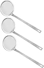 Stainless Steel Colander Noodle Fishing Net Slotted Spoon 3-Piece Set Draining Filtering Heatproof Handle for Cooking French Fries Vegetables