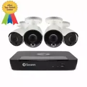 Swann NVR8-8580 8CH 4K 2TB 4 x NHD-885MSB 4K 8MP POE Camera SWNVK-885804 $1899