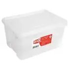 10 x STACKABLE PLASTIC STORAGE BOXES WITH LIDS 15L Storage Containers Tubs Bin