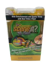 New Sealed Scene It Jr To Go DVD Board Movie Game Green Case Magnetic Pieces