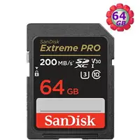 在飛比找樂天市場購物網優惠-SanDisk 64GB 64G SD【200MB/s Ex