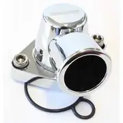 Aeroflow Billet Thermostat Housing - Chrome, AF64-2056C