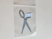Scrapbooking DieCut Shape Gray Scissors School Crafting New #19