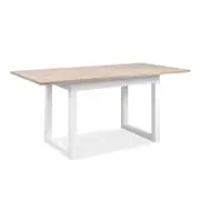 Houston Extendable Dining Table 160-200cm White and Oak