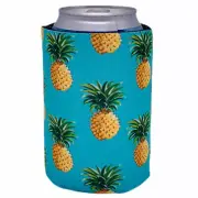 Pineapple Pattern Collapsible Can Coolie; Tropical, Shirt, Hawaiian
