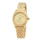 Nixon a399-502 Small Time Teller Quartz Women's Watch Gold Dial Round From Japan